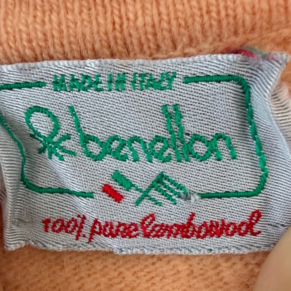 Benetton 100% Lambswool Cardigan Vest - Picture 2 of 9